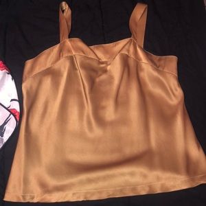 Gold crop top